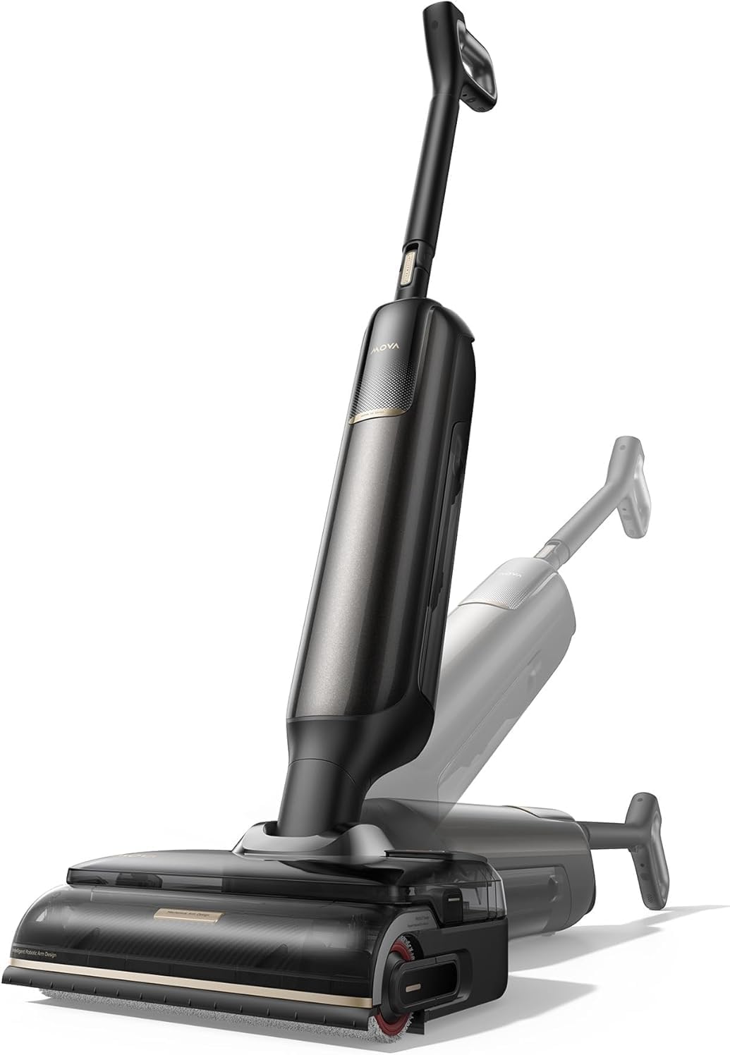 Mova M50 Ultra aspirateur Eau et poussière, 22kPa, Bras robotisé 0 écart, poignée Pliable et Extensible, Glisse Avant-arrière Intelligente, Lavage Brosse immersif 100°C, séchage 5 Min 90°C