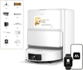 Mova Z60 Ultra Roller Standalone Aspirateur Robot Aspiration 26 000 Pa, Lavage HydroForce, Technologie MaxiReach, Radar FlexScope, AutoShield Tech, Triple mécanisme Anti Noeuds, Station Tout-en-Un