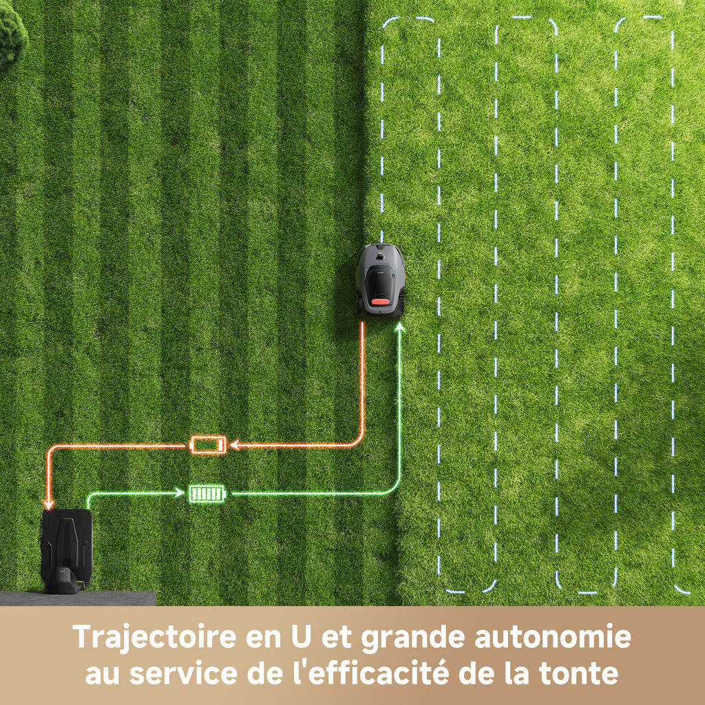 MOVA LiDAX Ultra 1600 Robot Tondeuse sans Fil périphérique avec 4G, Recommandé 1600 m², Cartographie IA & LiDAR 3D 360° sans RTK, Coupe Bordures 5 cm, Sécurité Animaux, Toutes Terrains, Tonte en U