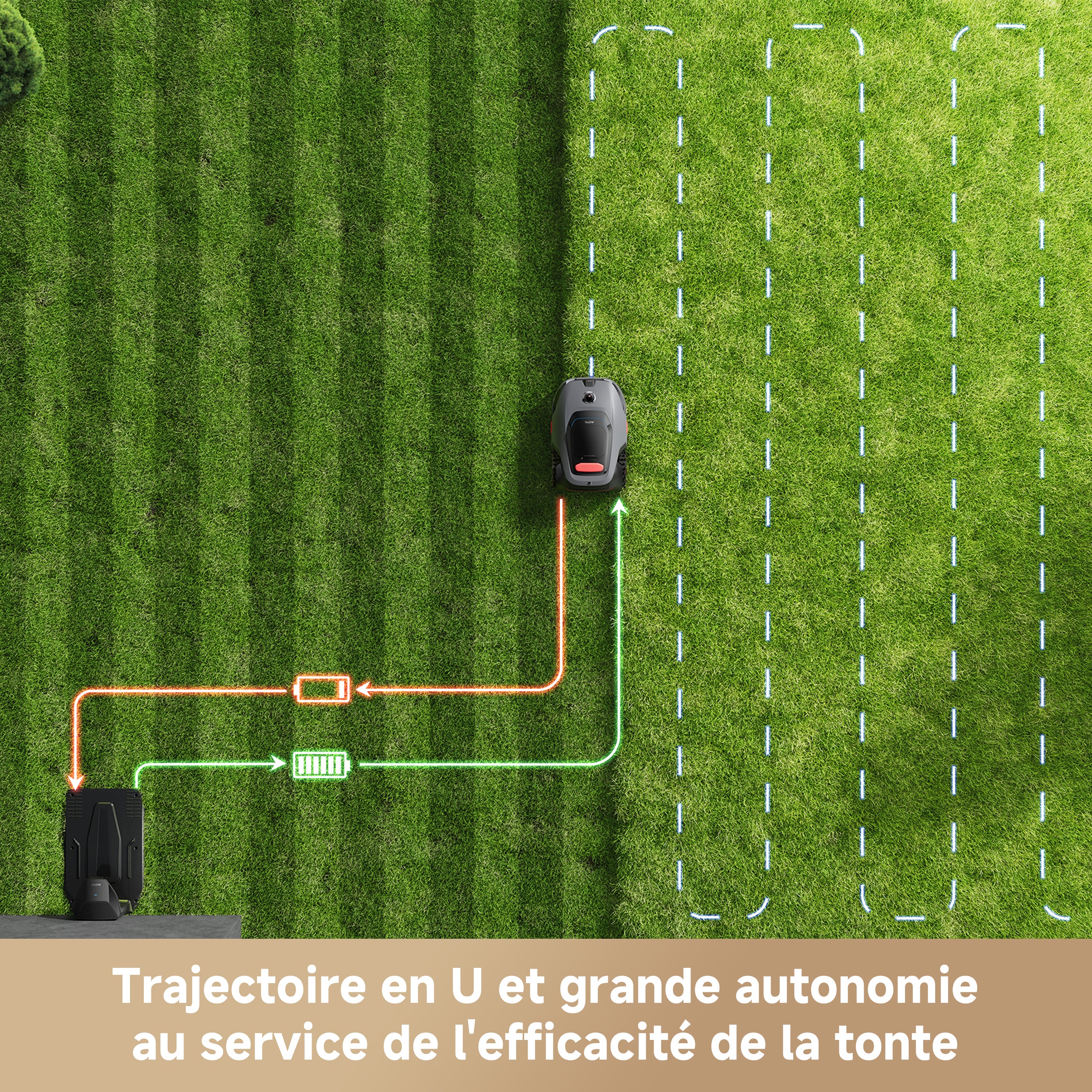 MOVA LiDAX Ultra 1600 Robot Tondeuse sans Fil périphérique avec 4G, Recommandé 1600 m², Cartographie IA & LiDAR 3D 360° sans RTK, Coupe Bordures 5 cm, Sécurité Animaux, Toutes Terrains, Tonte en U