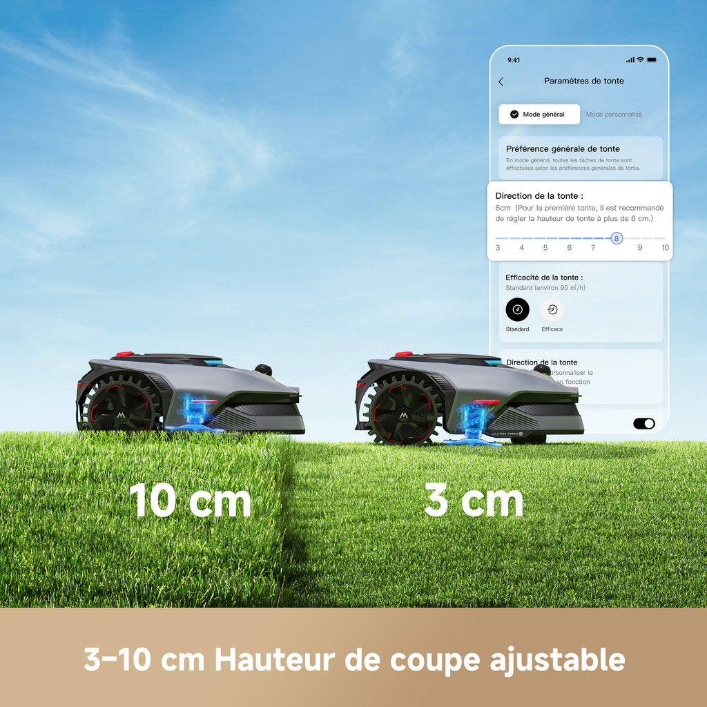 MOVA LiDAX Ultra 1600 Robot Tondeuse sans Fil périphérique avec 4G, Recommandé 1600 m², Cartographie IA & LiDAR 3D 360° sans RTK, Coupe Bordures 5 cm, Sécurité Animaux, Toutes Terrains, Tonte en U